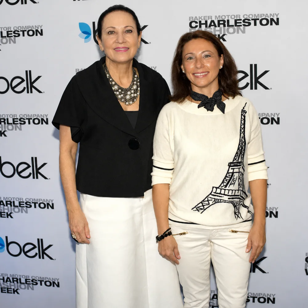 Emanuela Neculai with Arlene Goldstein, Vice President for Merchandise and Fashion Director for Belk Inc.